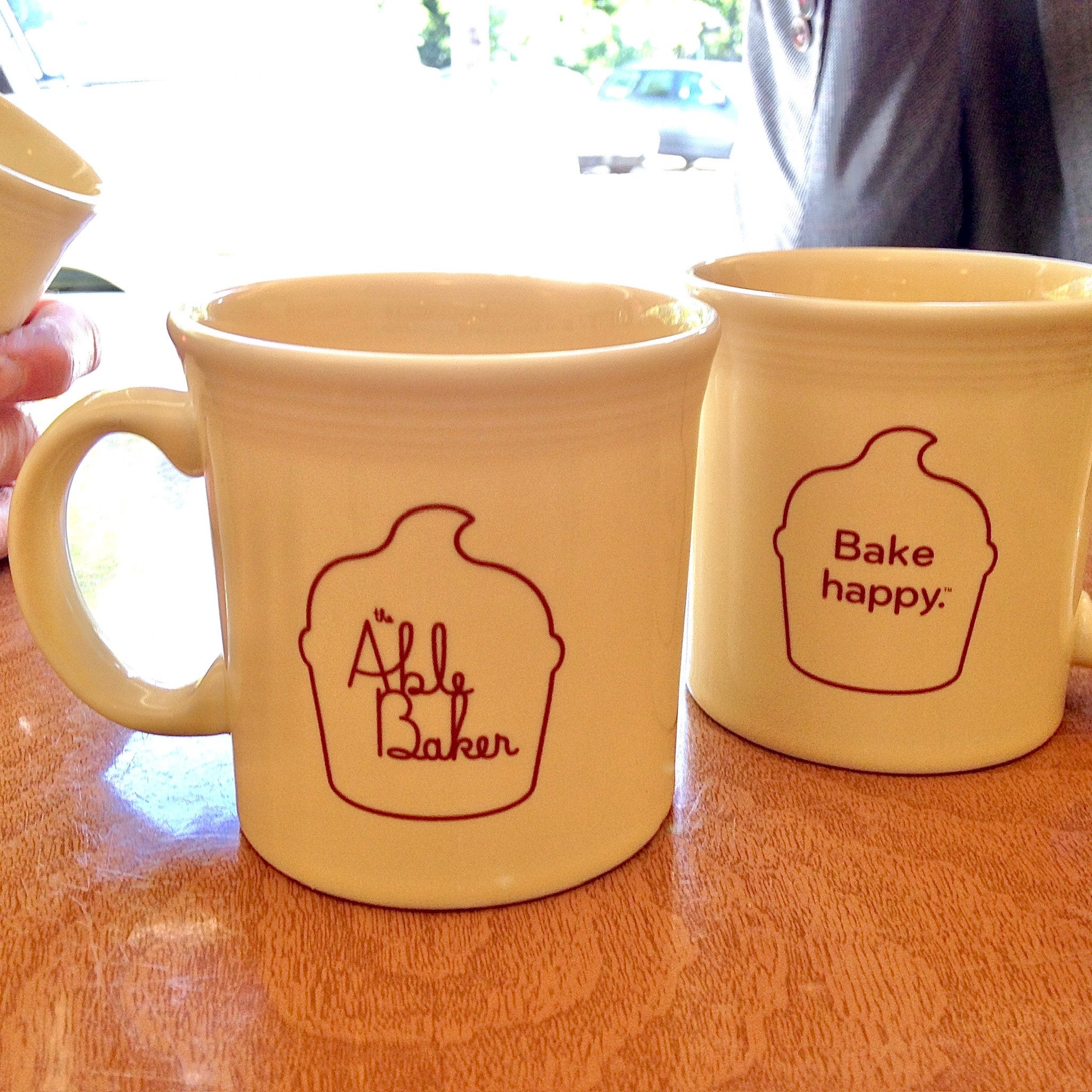 Custom Fiestaware Bake happy Mug The Able Baker